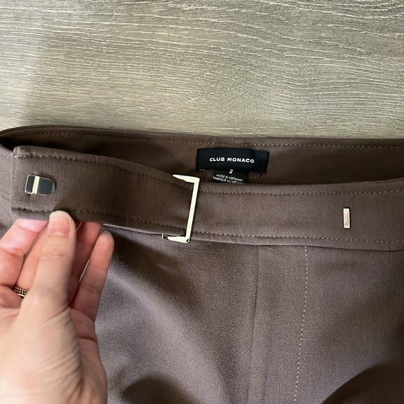 Club Monaco Bootcut Trouser in Taupe Grey - Picture 4 of 8